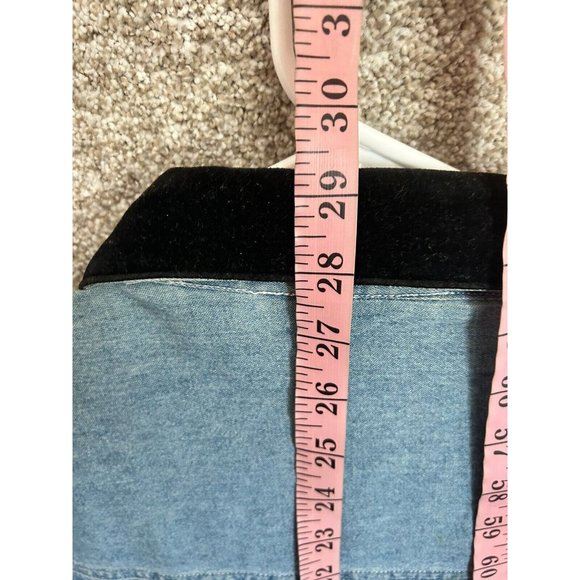 Vintage Taylor G Animal Block Print Denim Jacket Size 1X - Picture 7 of 7